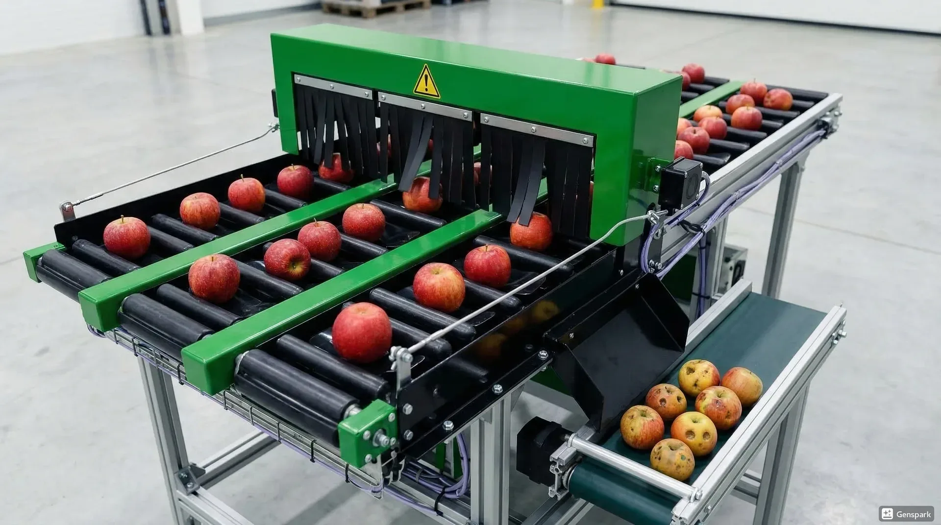 Крупная промышленная установка сортировки